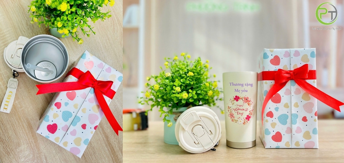Gợi ý món quà tặng mẹ – Bình giữ nhiệt sang trọng.