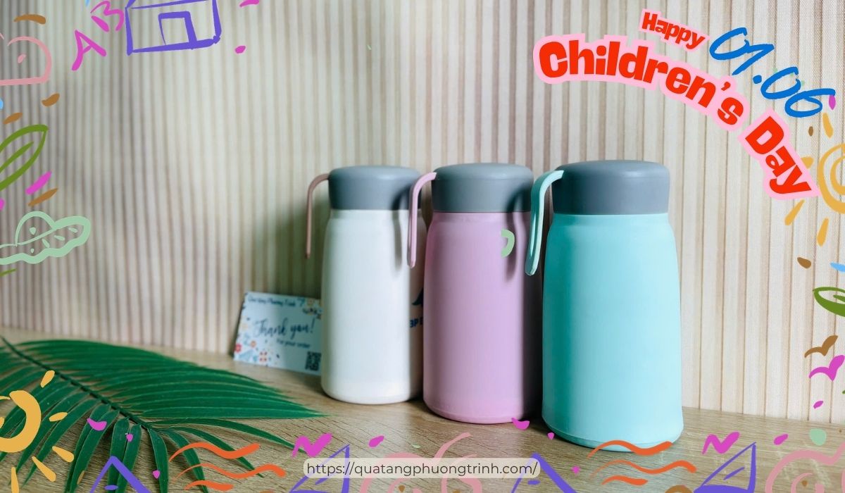 Gợi ý quà tặng 1/6 cho bé - Bình đựng nước mini siêu dễ thương