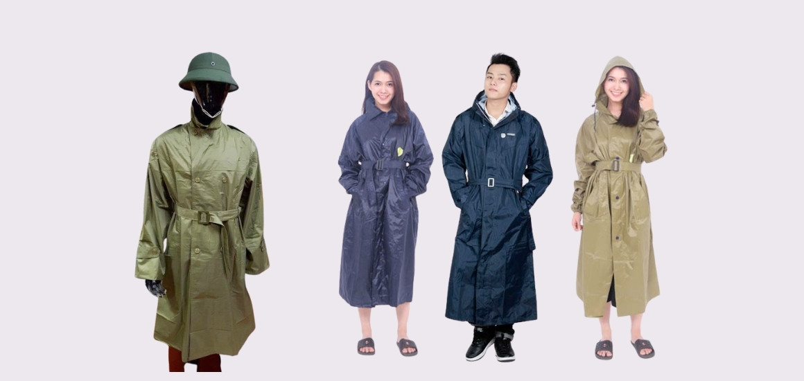 Mua áo mưa măng tô sỹ quan ở đâu?