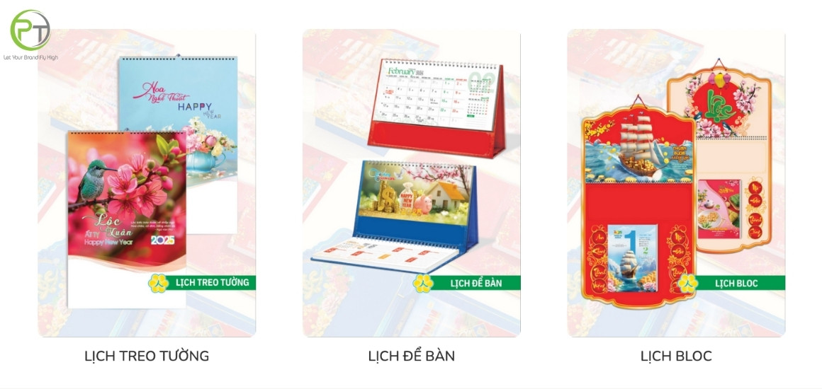 Bộ sưu tập bìa lịch đẹp tại Quà Tặng Phương Trinh