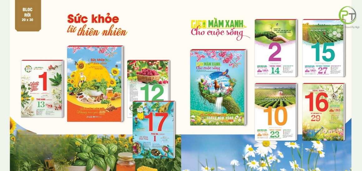 Các kỹ thuật gia công đặc biệt cho bìa lịch treo tường