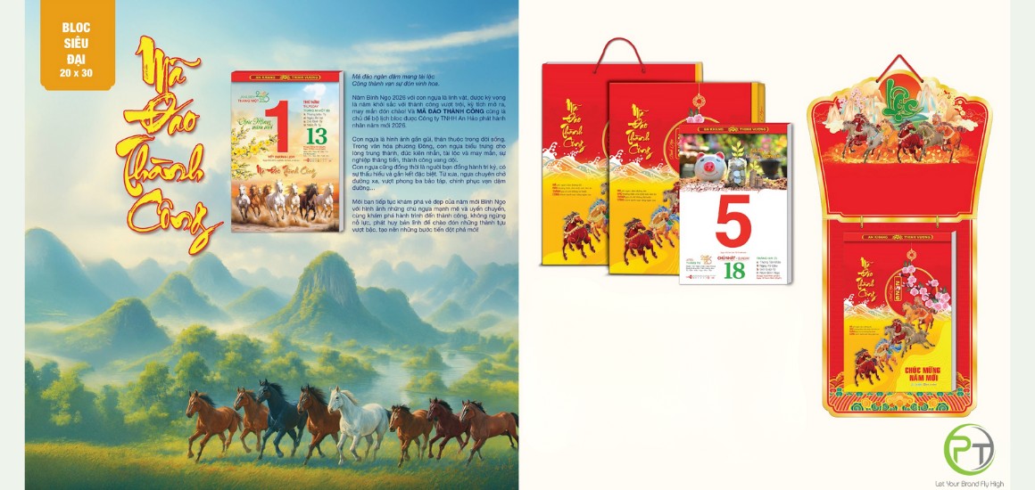 Gợi ý bìa lịch treo tường mang phong cách nghệ thuật