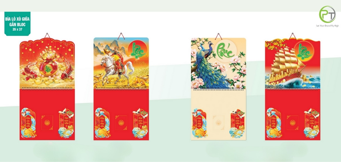 Lịch treo tường đơn giản, hiện đại