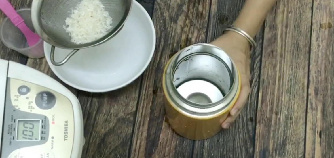 Hướng dẫn chi tiết Cách ủ cháo bằng bình giữ nhiệt