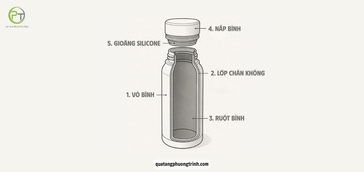 Khám phá nguyên lý cách nhiệt chân không của bình giữ nhiệt 2 lít