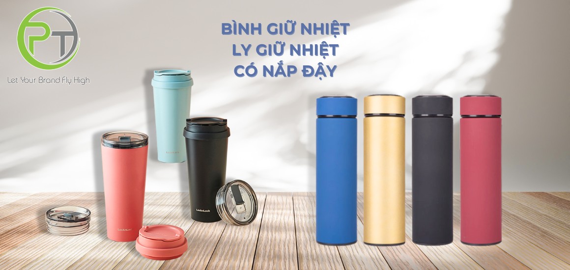 Bình giữ nhiệt, ly giữ nhiệt inox có nắp
