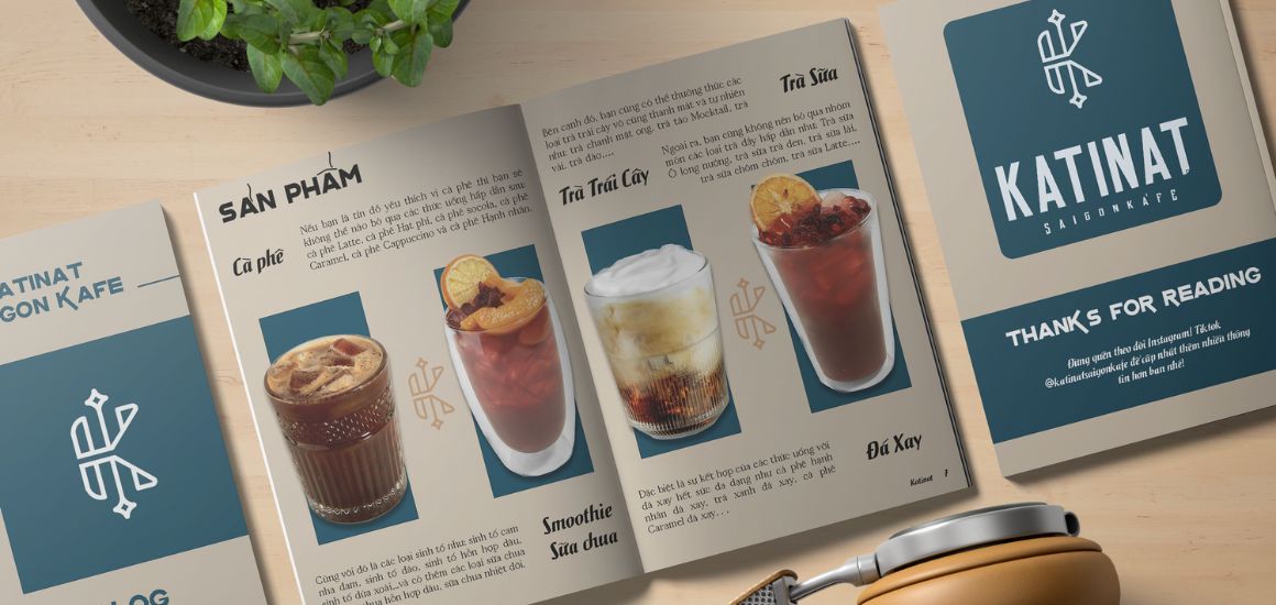 Màu sắc bộ nhận diện thương hiệu quán cafe