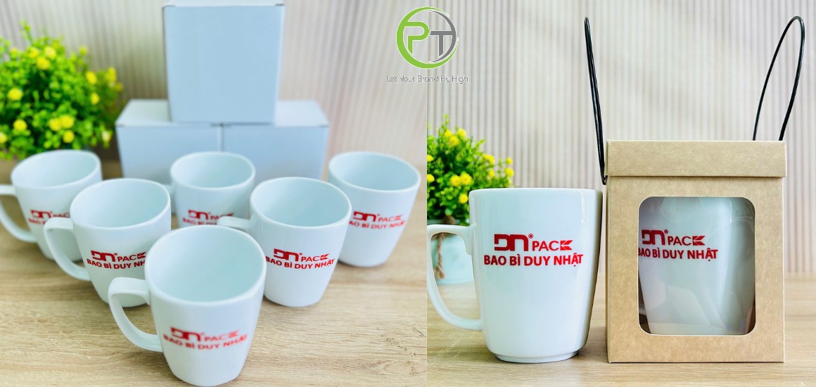 Chọn ly sứ giữ nhiệt in logo doanh nghiệp