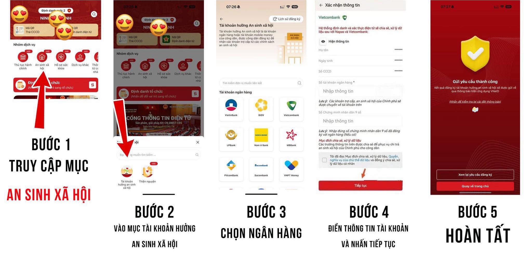 Cách đăng ký tài khoản an sinh xã hội trên VNeID 