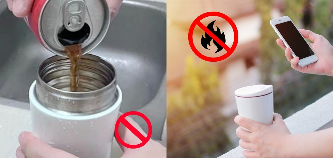 Hướng dẫn sử dụng ly giữ nhiệt lần đầu và những điều cần tránh.