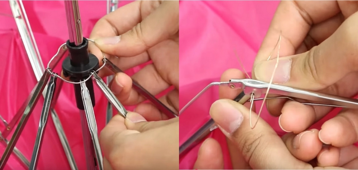 Sửa chữa nan dù bị gãy nhẹ