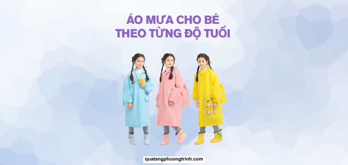 Chọn lựa áo mưa cho bé theo độ tuổi & vóc dáng con yêu!