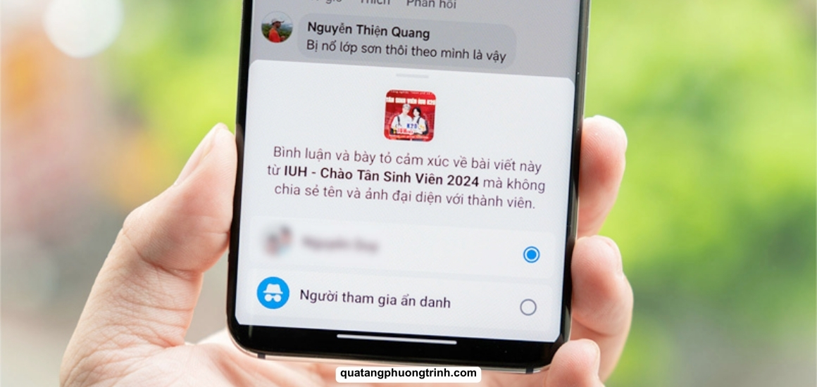 Cách comment ẩn danh trên Facebook