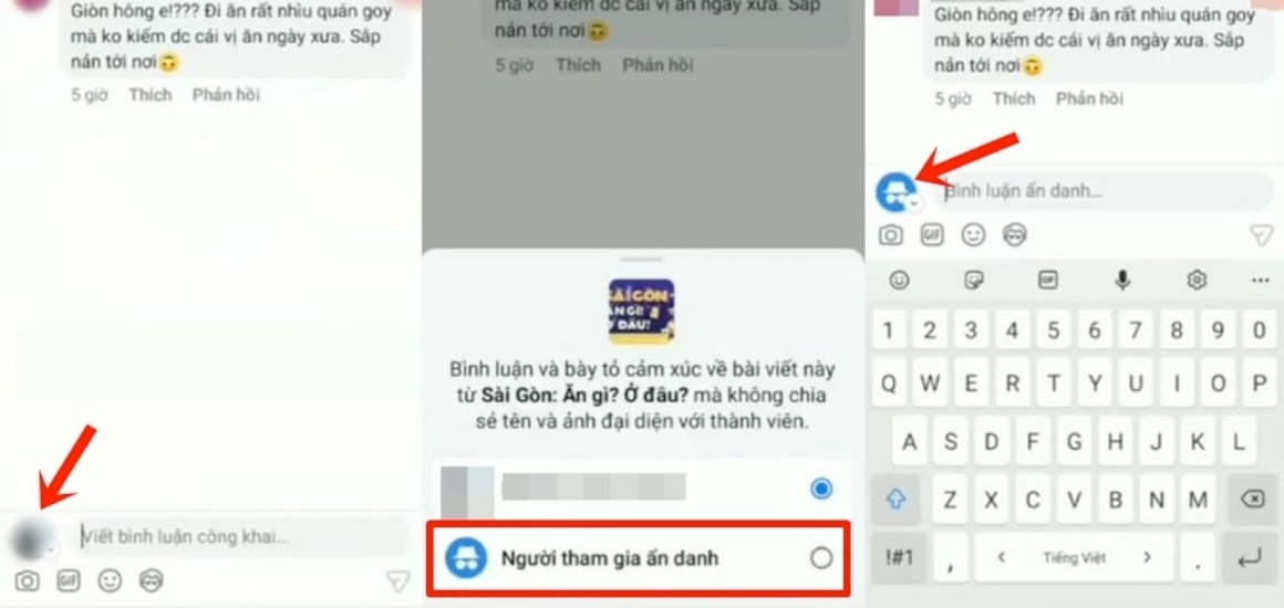 Nút cho phép chuyển sang chế độ ẩn danh sẽ được cập nhật cho người dùng