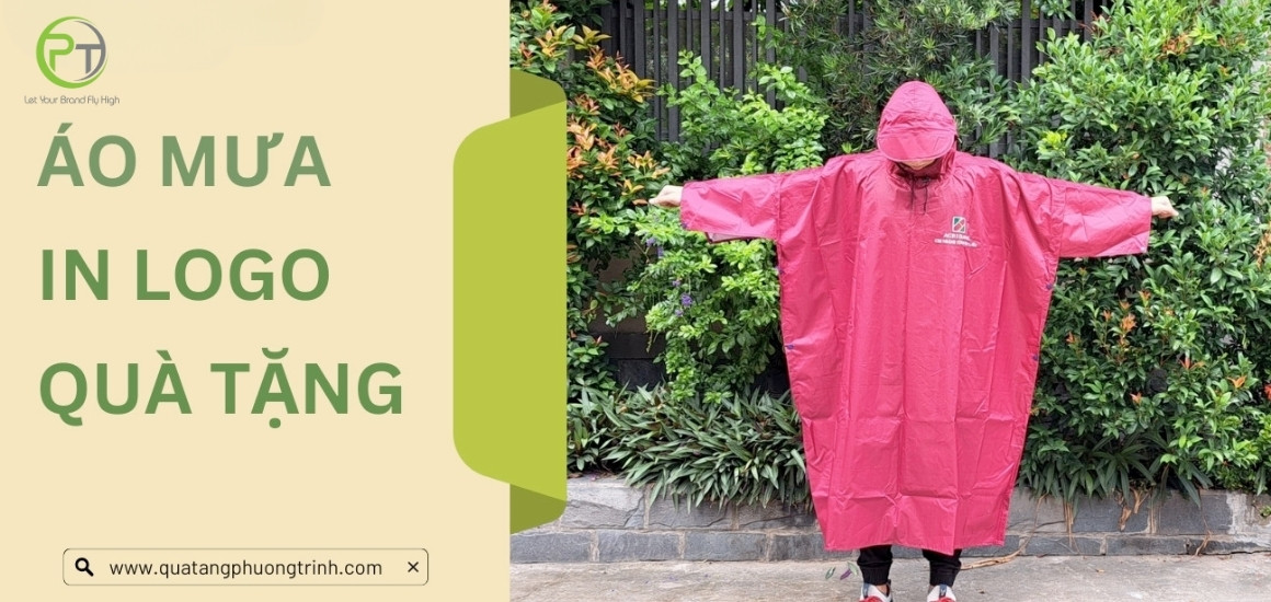 Áo mưa in logo của Quà Tặng Doanh Nghiệp Phương Trinh