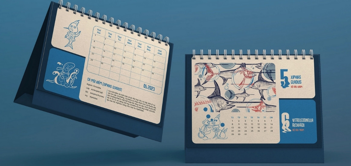 Sản phẩm lịch tự design hoàn chỉnh
