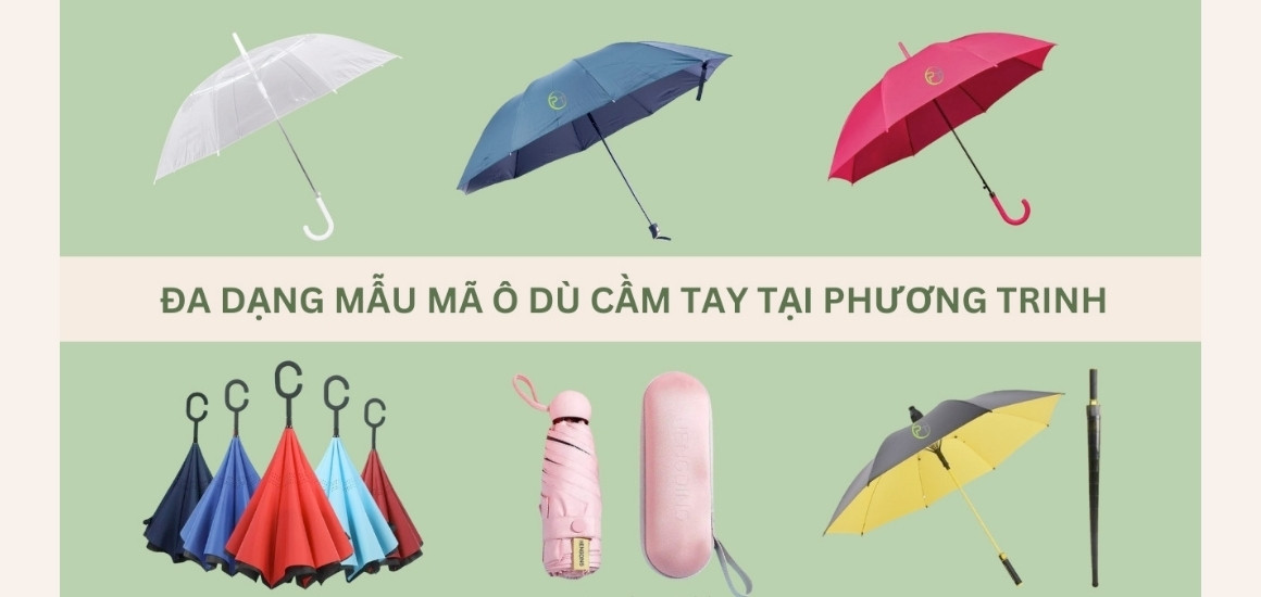 Các loại dù cầm tay trên thị trường