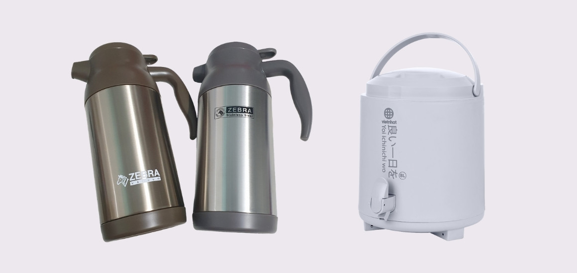 Bình giữ nhiệt inox có vòi với thiết kế bền bỉ.