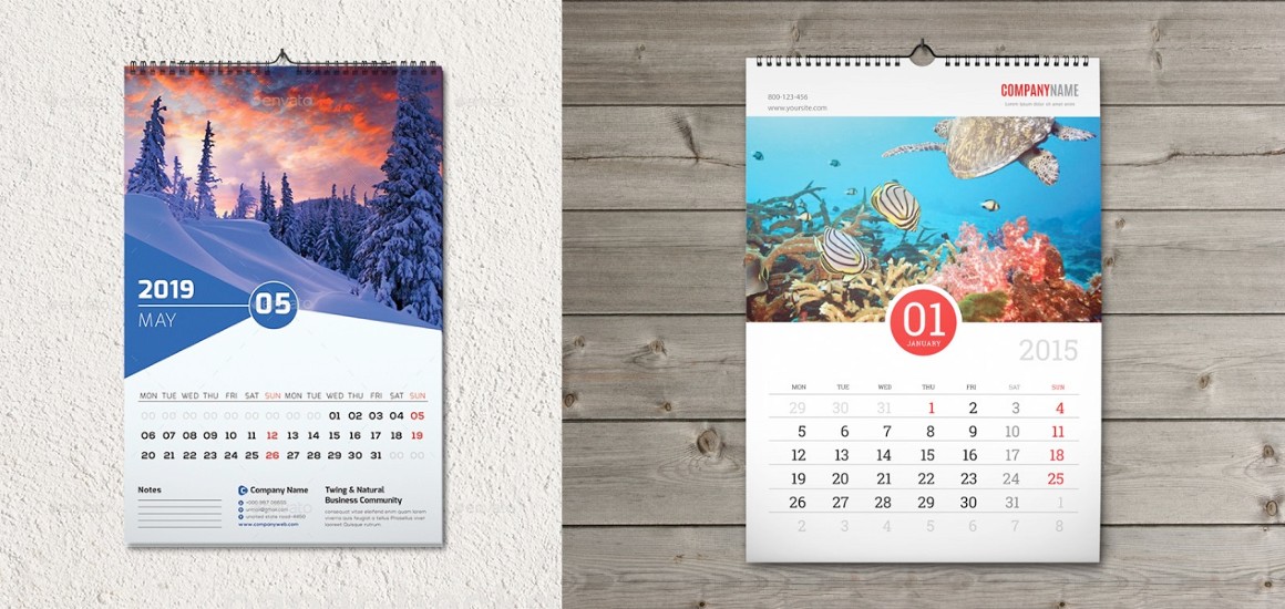Khổ lịch treo tường 13 tờ
