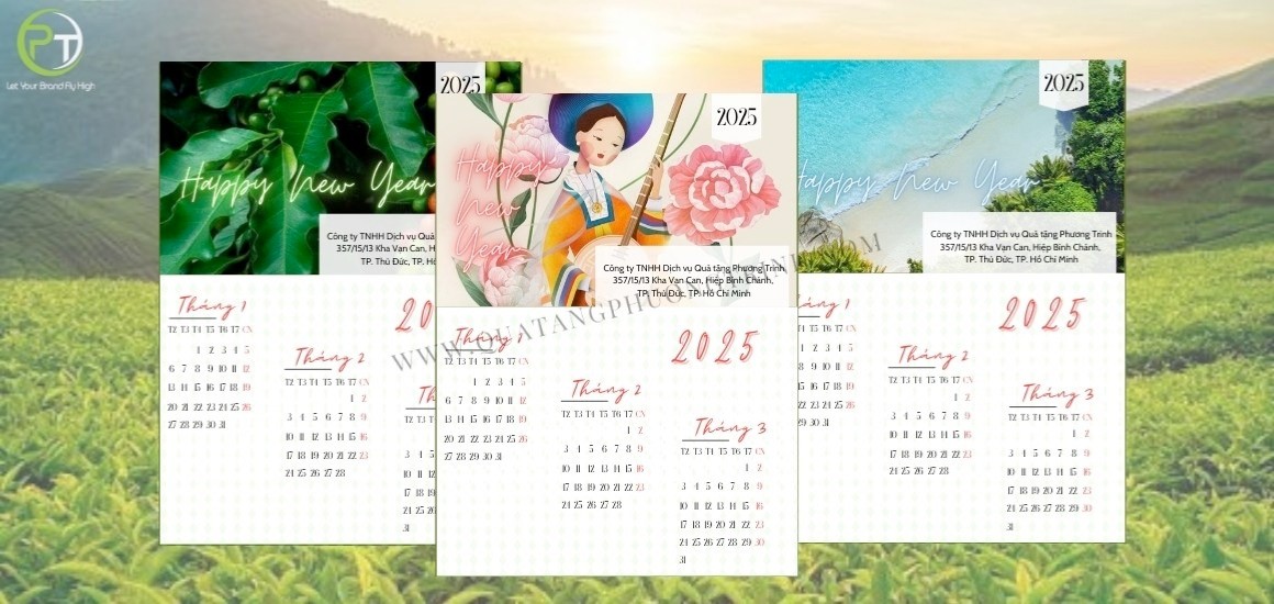  Kích thước lịch treo tường 5 tờ