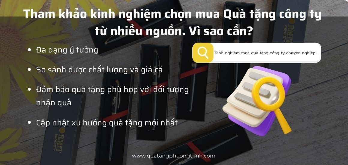   Vì sao nên tham khảo kinh nghiệm mua quà tặng công ty từ nhiều nguồn khác nhau