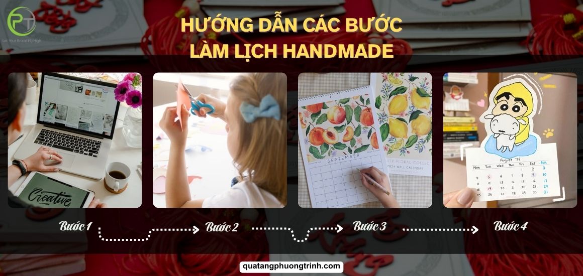 Hướng dẫn chi tiết các bước làm lịch tết handmade đơn giản dễ làm
