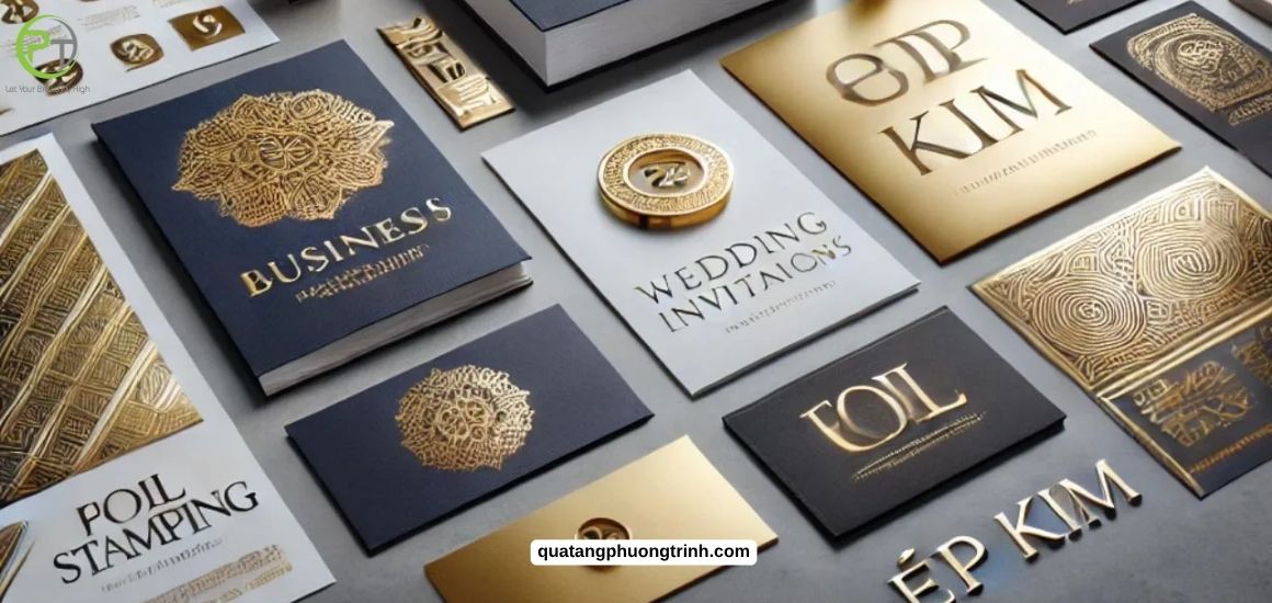 Ứng dụng kỹ thuật in ép kim tạo hiệu ứng sang trọng cho logo doanh nghiệp trên bìa lịch Tết