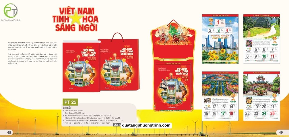 Việt Nam Tinh Hoa Sáng Ngời - Bộ lịch Tết tôn vinh vẻ đẹp Việt