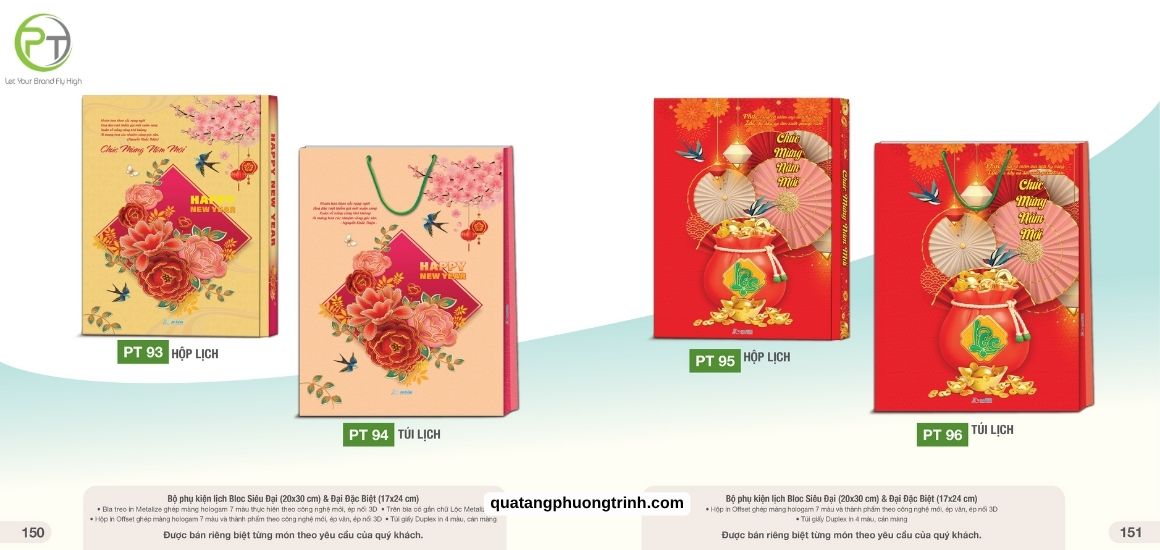 Gợi ý mẫu hộp đựng lịch Tết mới nhất - gọn gàng, tinh tế, hợp túi tiền