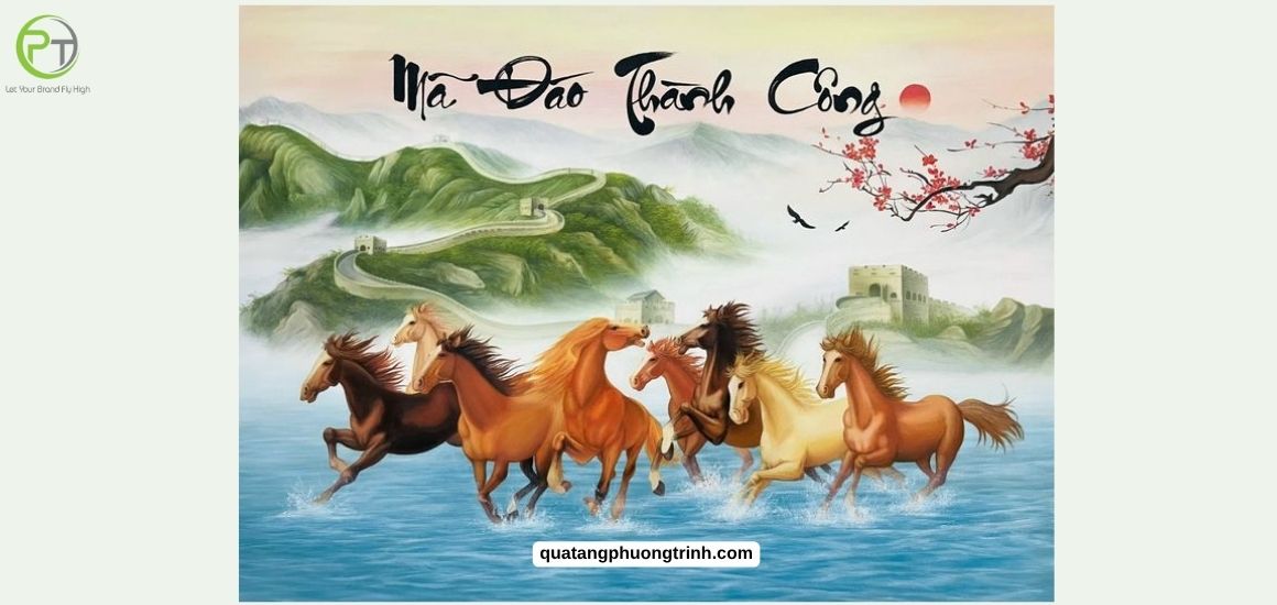 Ý nghĩa đằng sau câu chúc “Mã Đáo Thành Công” và hình ảnh Bát Mã Toàn Đồ