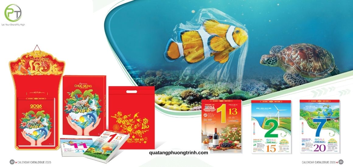 Tham khảo mẫu lịch bloc chủ đề Thế Giới Xanh đẹp