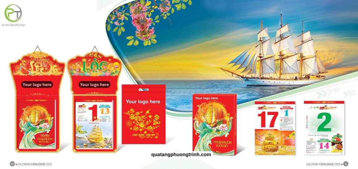 Thiết kế và in ấn logo doanh nghiệp để tạo dấu ấn riêng cho lịch Tết