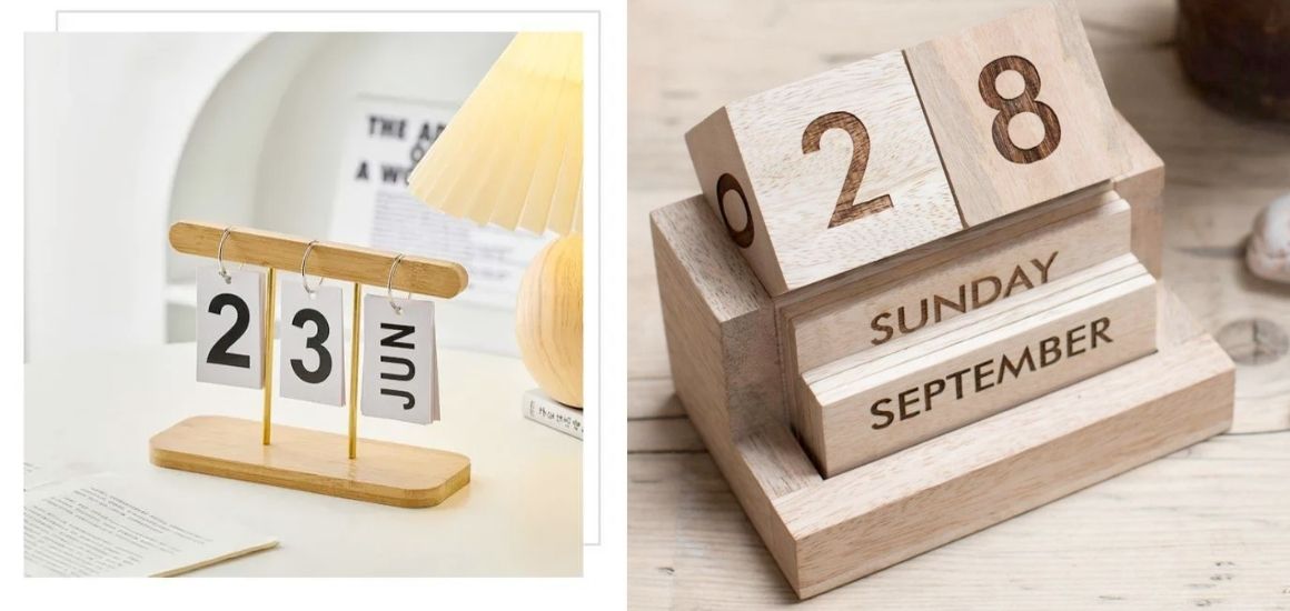 Lịch Tết để bàn gỗ – Nâng tầm đẳng cấp quà tặng