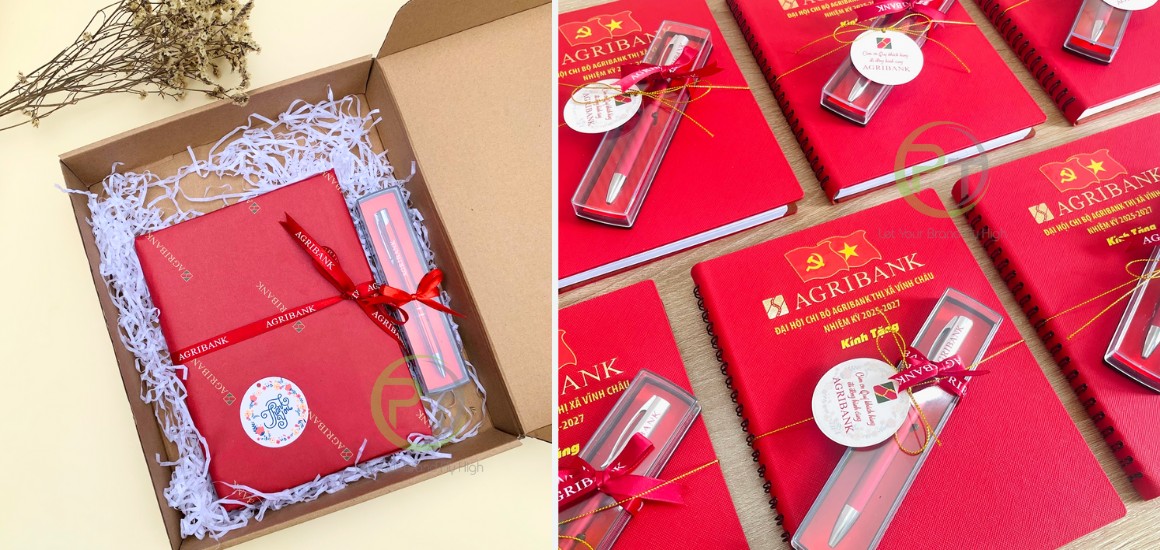 Combo giftset sổ tay và bút ký