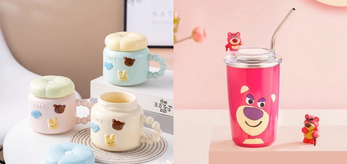 Ly giữ nhiệt đáng yêu cùng bé đến trường
