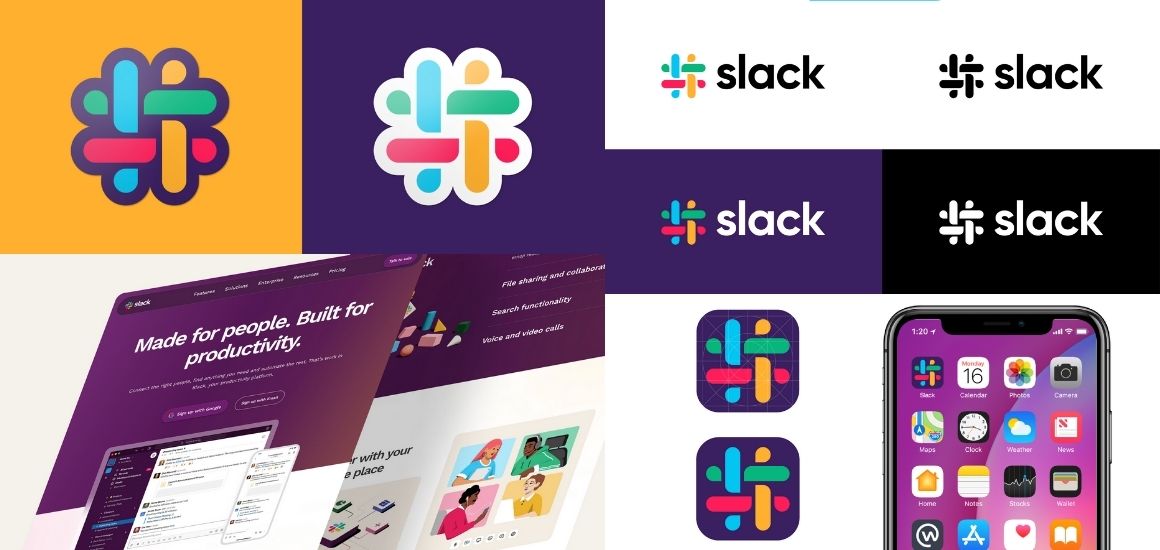 Bộ nhận diện thương hiệu đẹp từ Slack