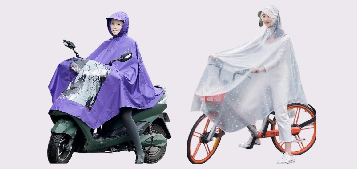 Áo mưa cánh dơi và áo mưa poncho