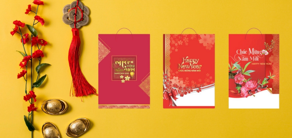 Túi giấy đựng lịch treo tường mang vẻ đẹp sang trọng, đẳng cấp