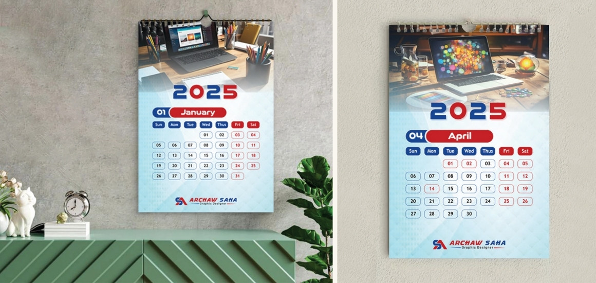 Lựa chọn các mẫu lịch treo tường đẹp phù hợp với không gian