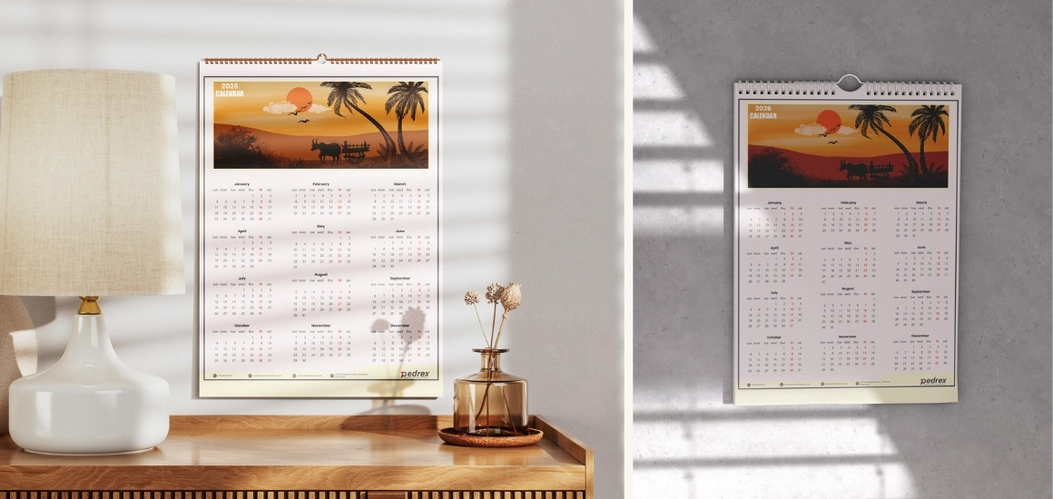 Mẫu lịch treo tường hiện đại – Sự kết hợp giữa công năng và nghệ thuật