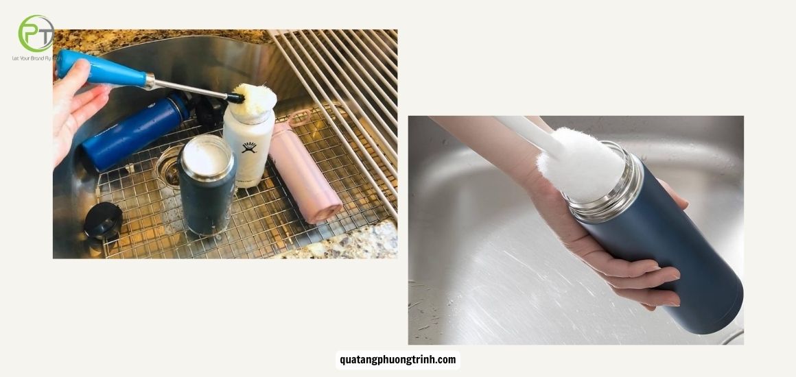 Vệ sinh bình đúng cách và thường xuyên kiểm tra bình giữ nhiệt