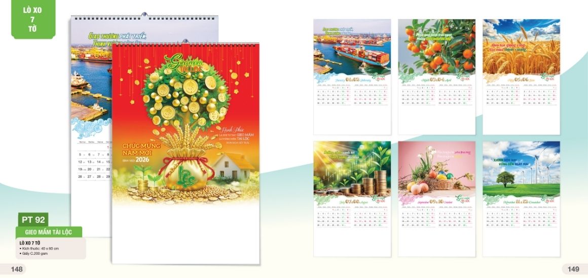 Lịch phong thủy chủ đề Tài Lộc – Hút vận may, chiêu tài đón lộc đầu năm