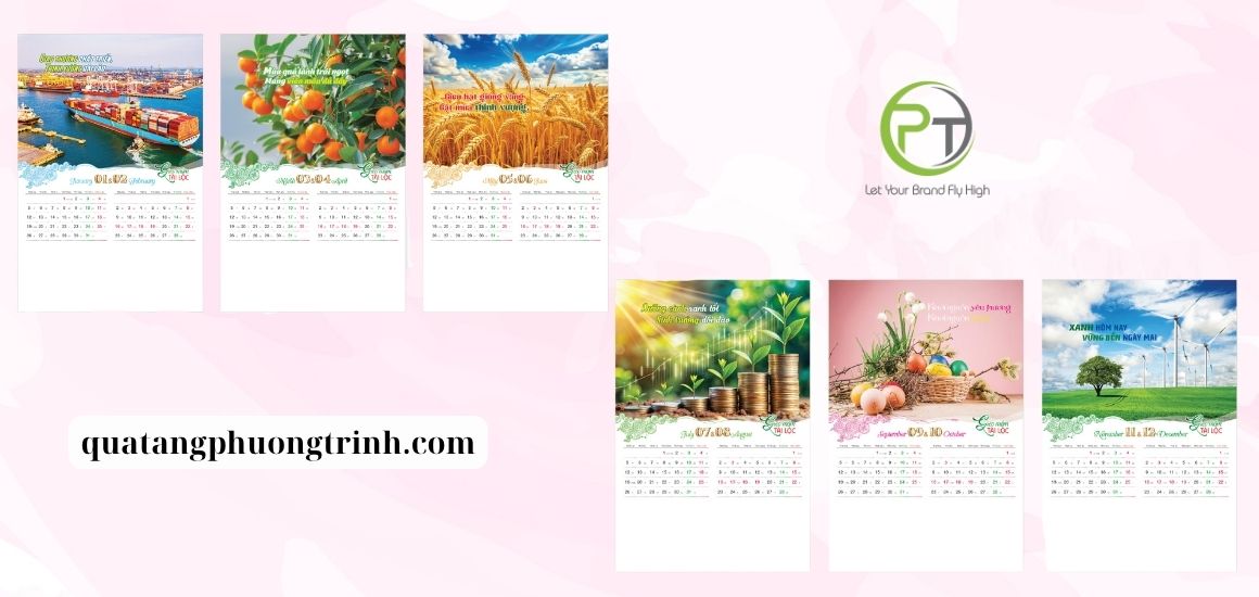 Lịch Tết ép kim cao cấp – Món quà sang trọng, mang năng lượng Tài Lộc