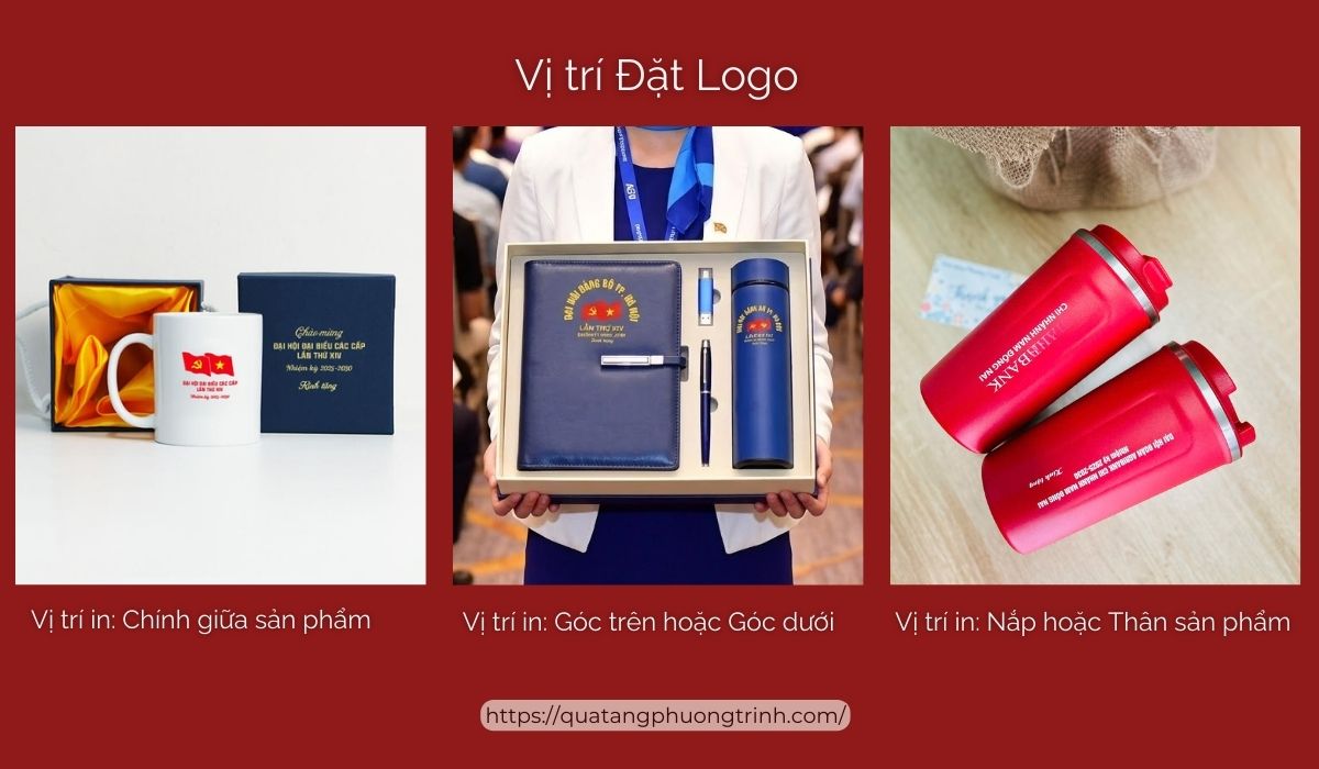 Những vị trí đặt in logo tạo sự tinh tế cho quà tặng