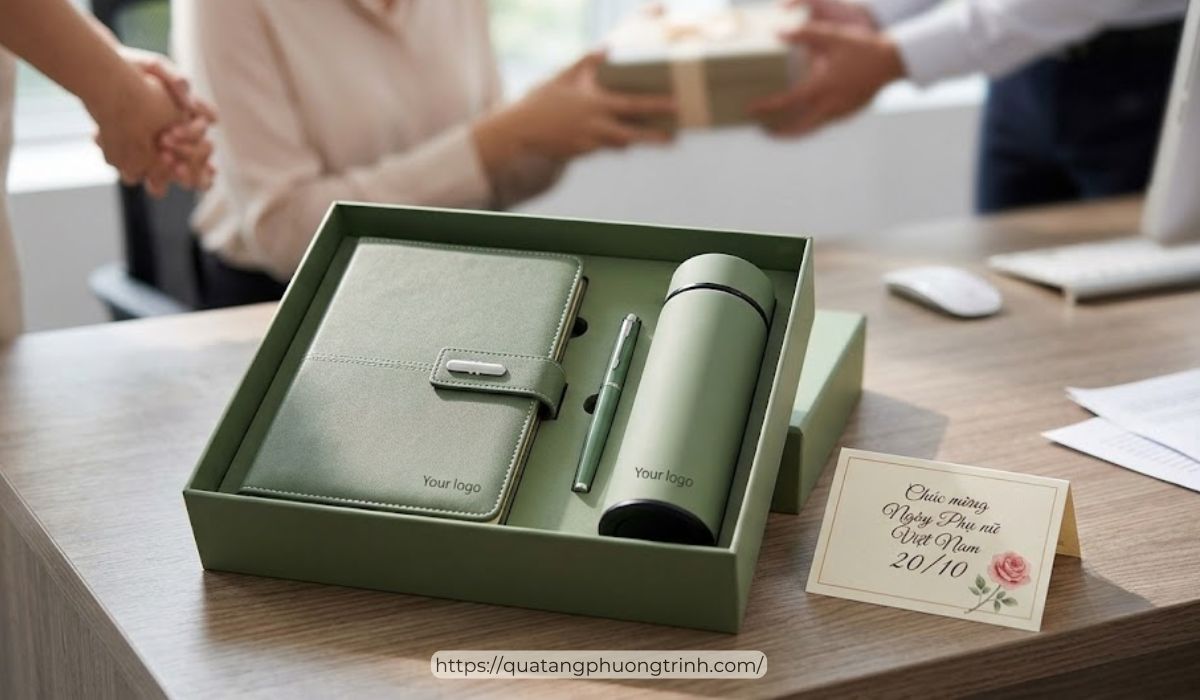 Bộ quà tặng văn phòng concept ngọt ngào dành tặng đồng nghiệp nữ ngày 20/10