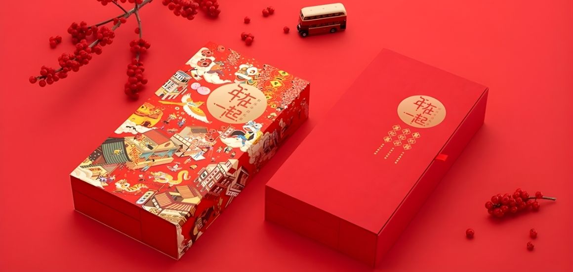 Thiết kế hộp quà Tết in logo theo yêu cầu doanh nghiệp