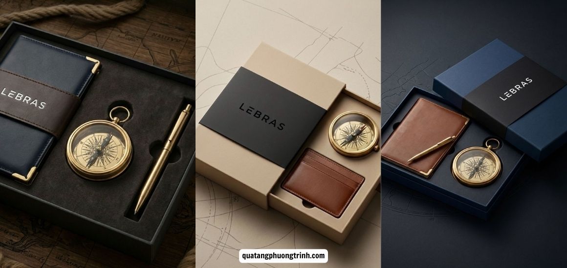 Bộ Giftset quà tặng doanh nghiệp in logo cao cấp sang trọng