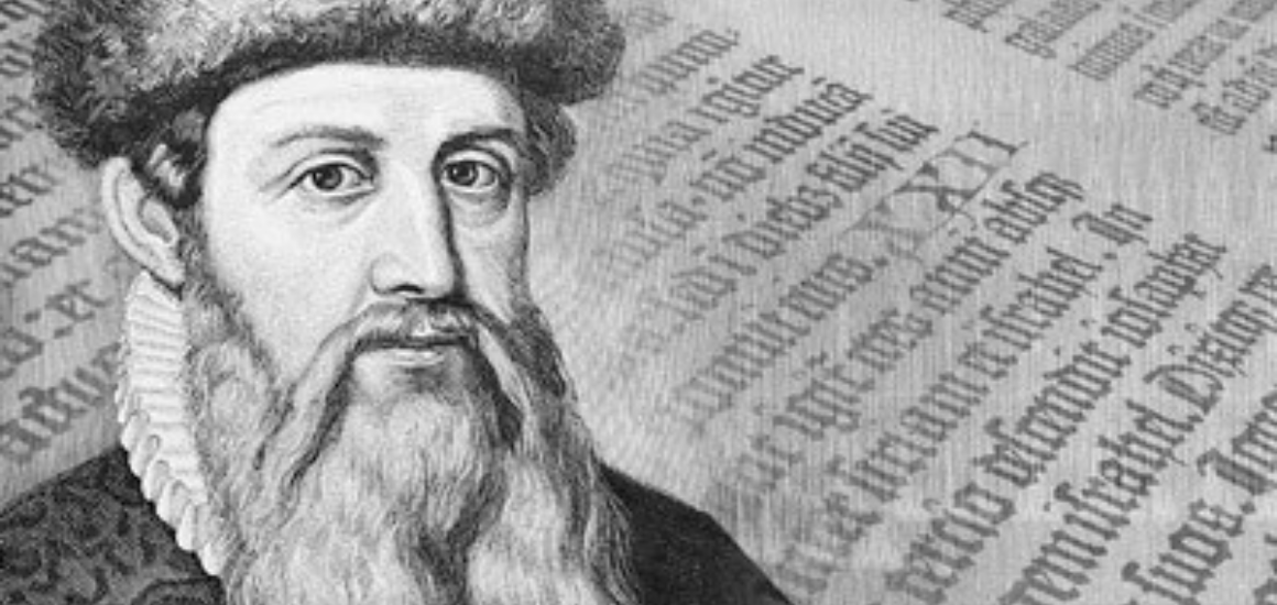 Kỹ thuật in được phát minh bởi người Đức -  Johannes Gutenberg