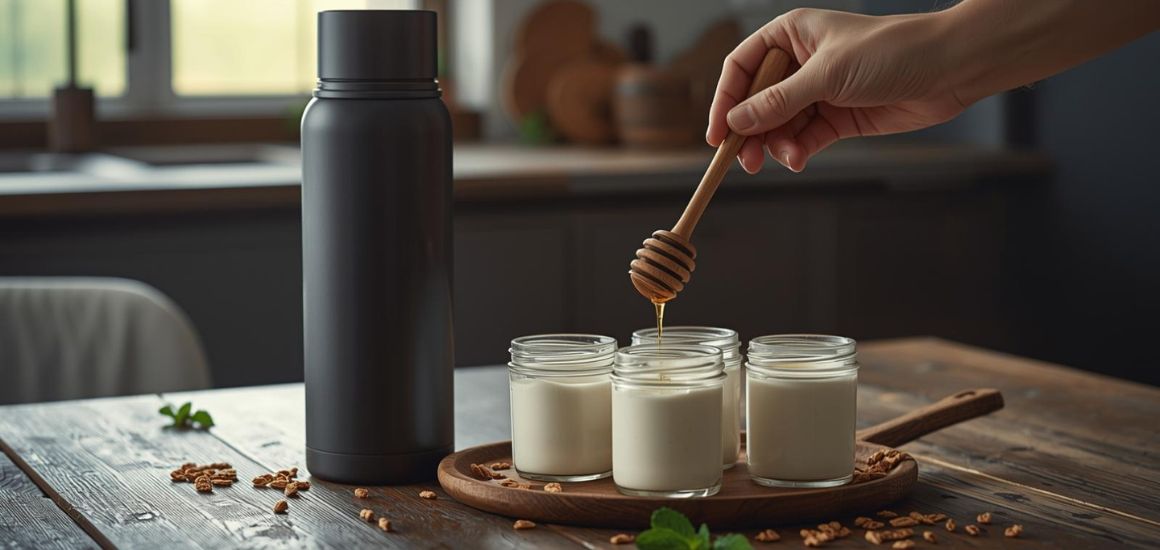 Ủ sữa chua bằng bình giữ nhiệt 