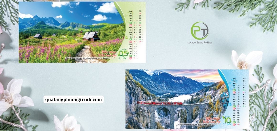 Lịch Tết Bốn Mùa Tươi Đẹp – Rước Lộc Vào Nhà